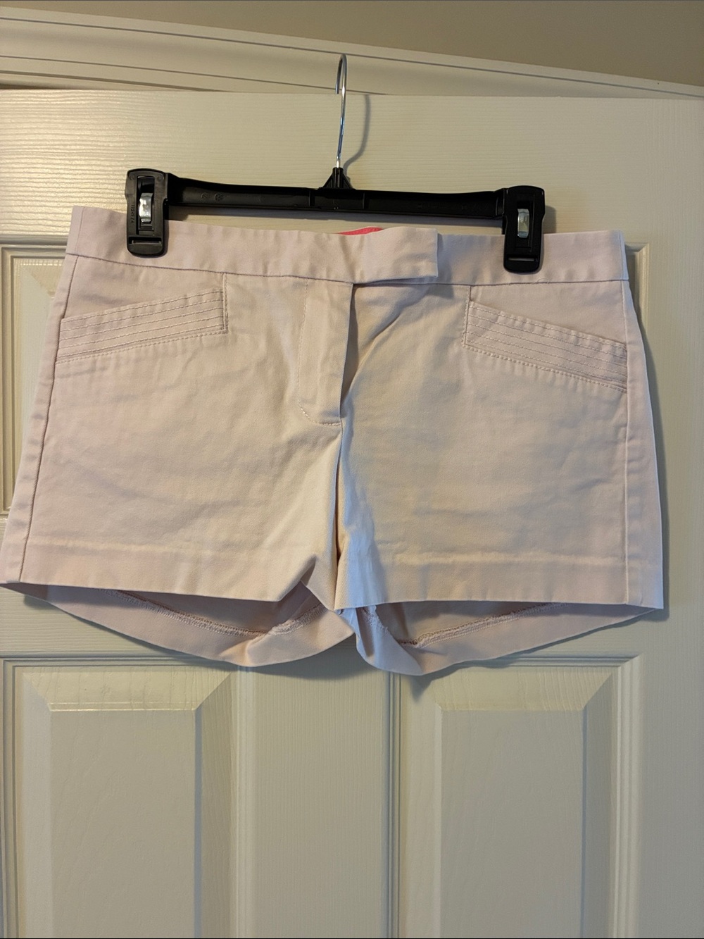 J. Crew Pale Pink High-Rise Cotton Shorts